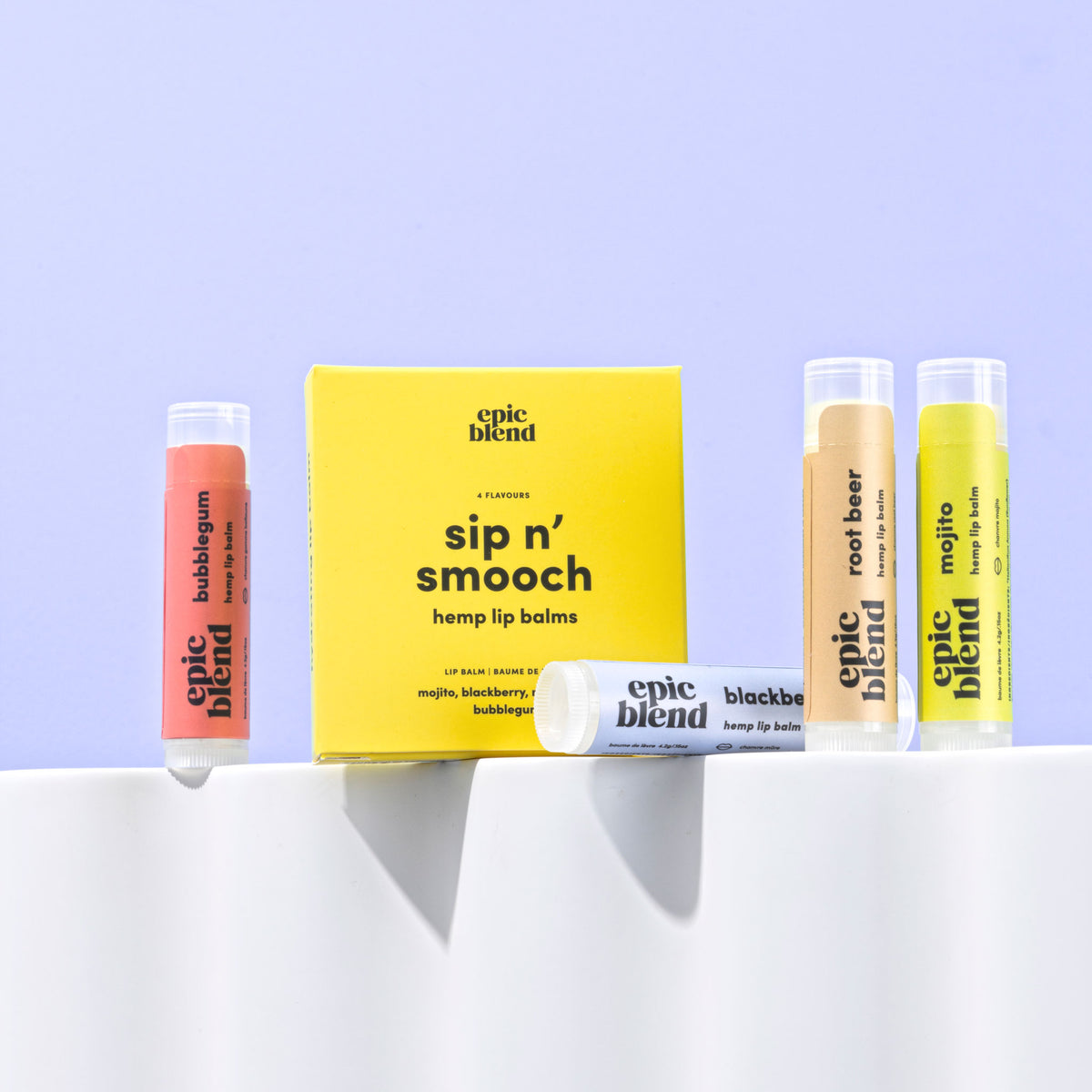 Sip n&#39; Smooch Hemp Lip Balm 4-Pack